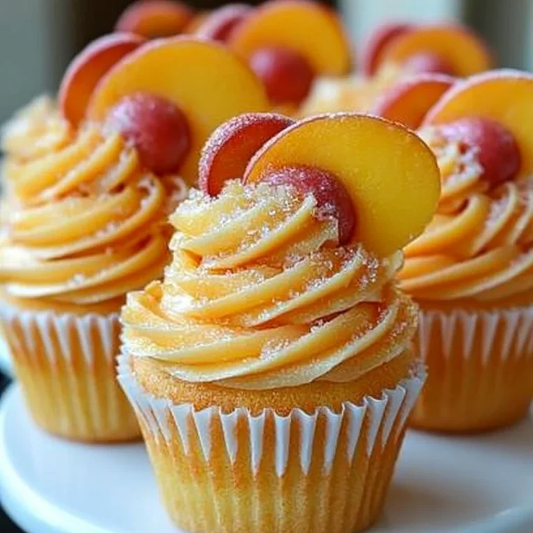 Peach Bellini Cupcakes Recipe