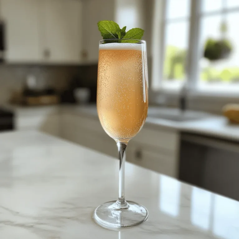 Peach Bellini Mocktail Recipe Easy