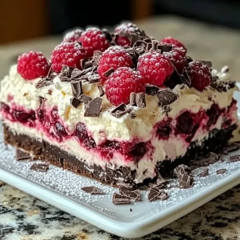 Raspberry Chocolate Lasagna Recipe