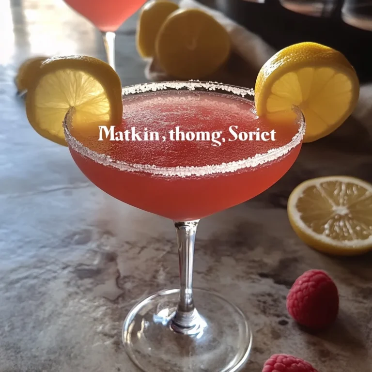 Raspberry Limoncello Martini Recipe