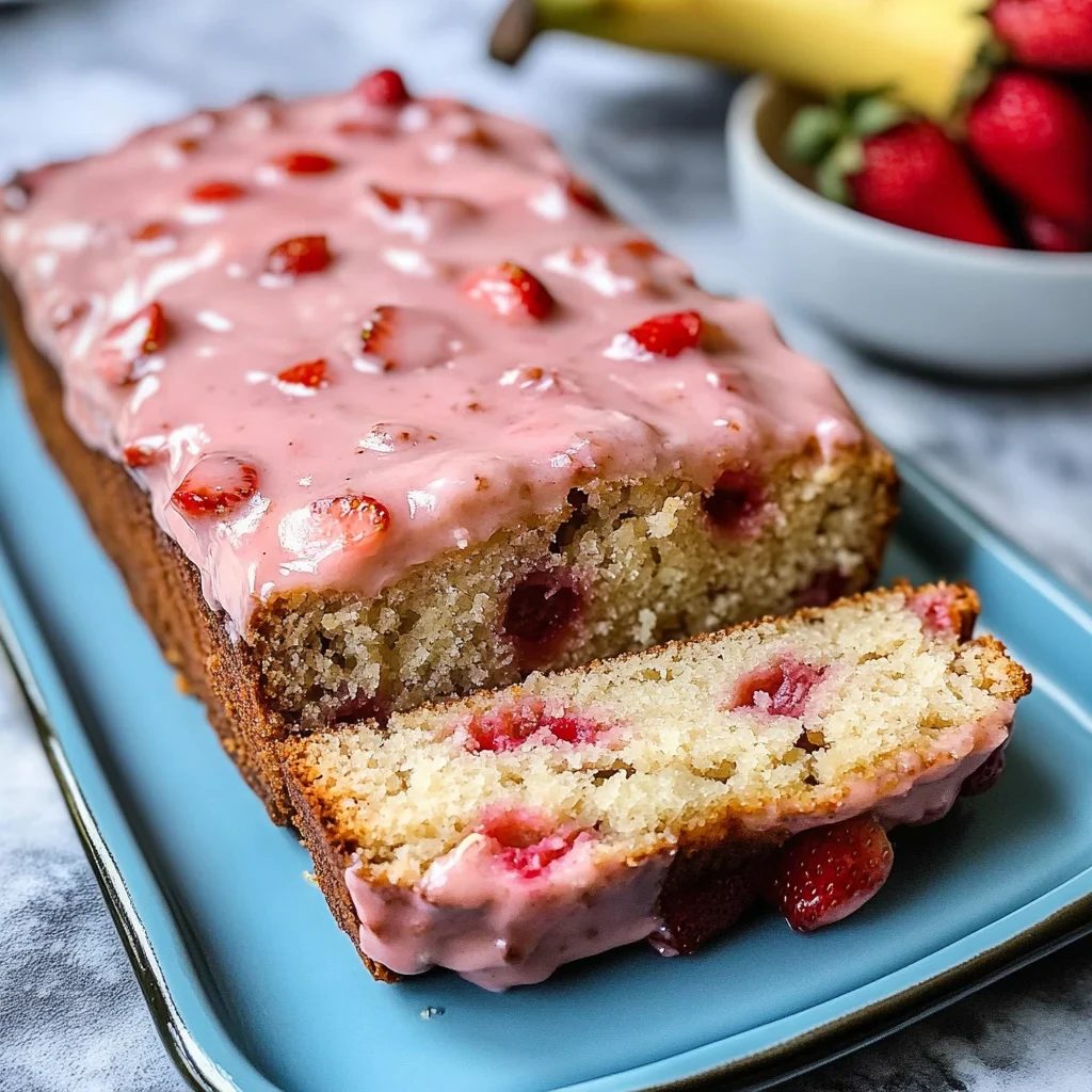Strawberry Banana Bread or A quick bread for your brunch menu ideas image-3