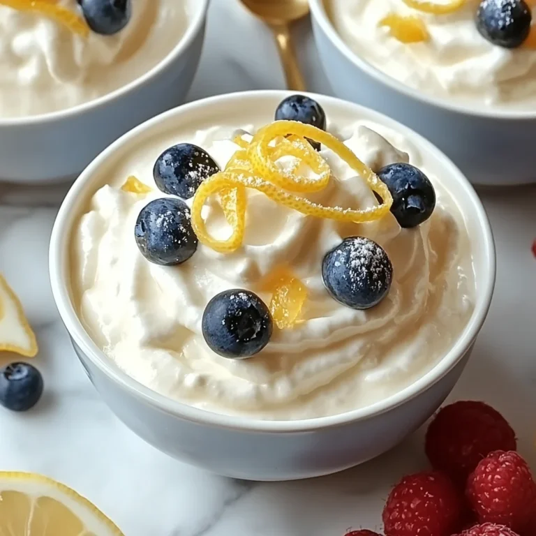 Easy Cottage Cheese Lemon Mousse Recipe