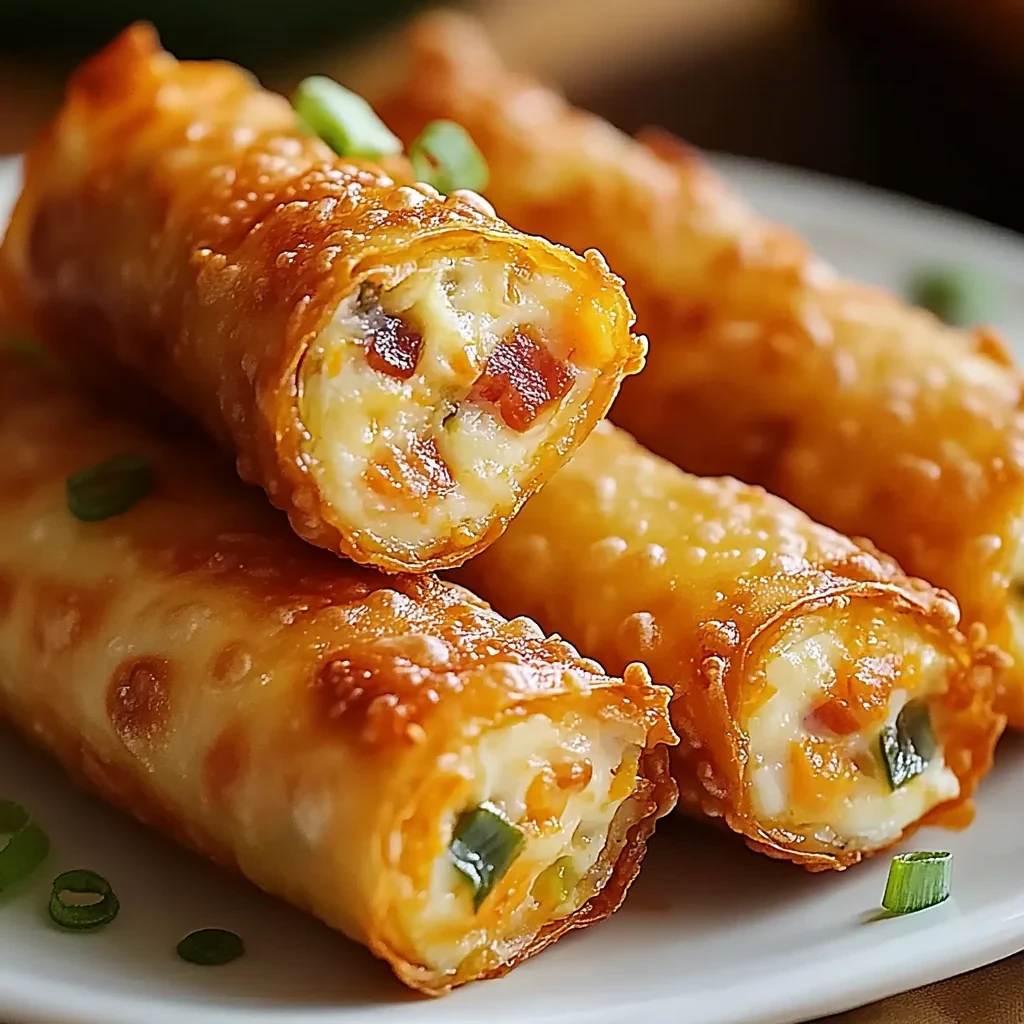 Recipe Title: Tasty Finger Food Mini Jalapeno Popper Egg Rolls image-3