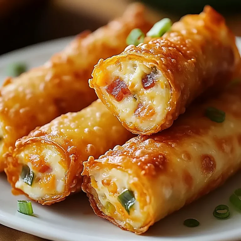 Mini Jalapeño Popper Egg Rolls Recipe