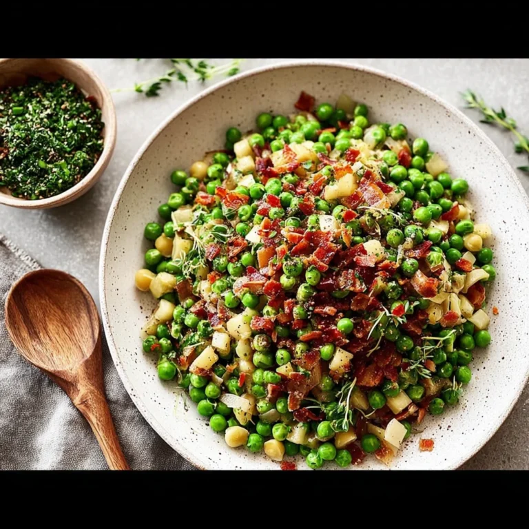 Thanksgiving Peas With Pear And Pancetta Recipe