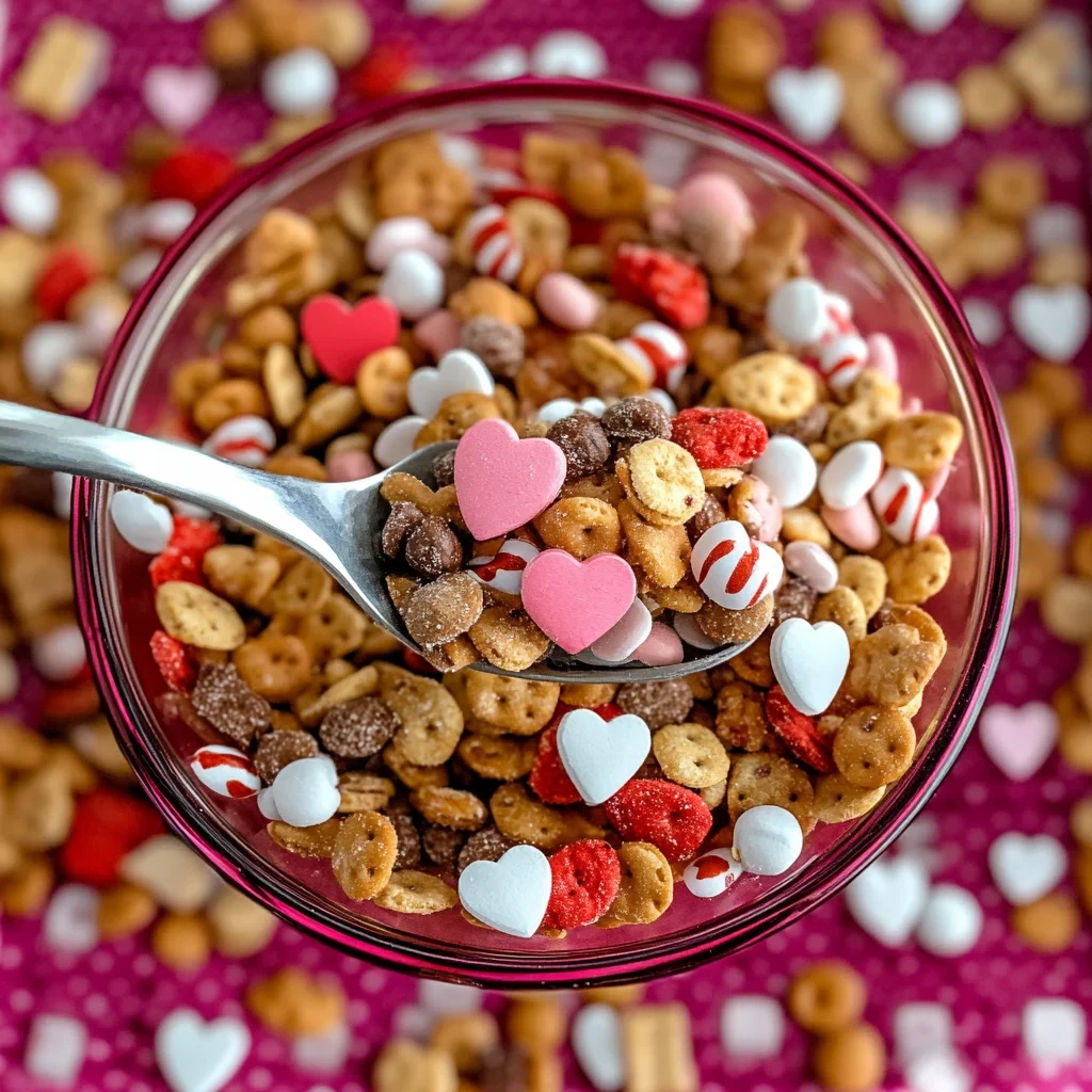 Valentine Sweet and Salty Snack Mix - Whiskful Cooking image-3