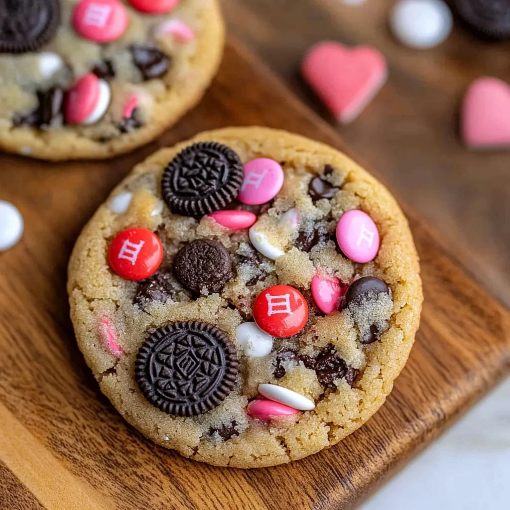 These Valentine’s Day Oreo M&M Cookies Are Soft, Chewy, and Impossible to Resist image-3