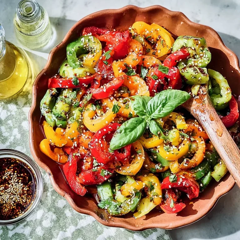 Viral TikTok Cucumber & Bell Pepper Salad Recipe