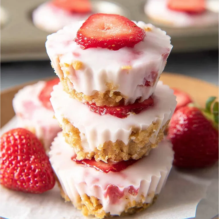 3 Ingredient Strawberry Yogurt Bites Recipe