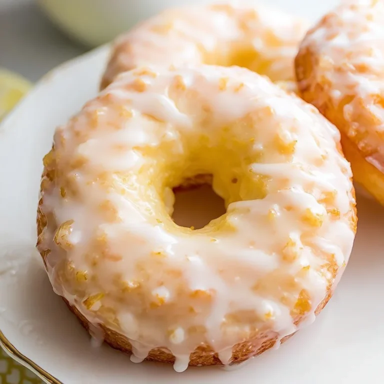 Baked Lemon Donuts with Lemon Glaze Recipe