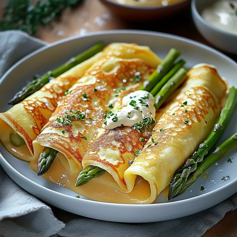 Savory Asparagus Crepes Recipe