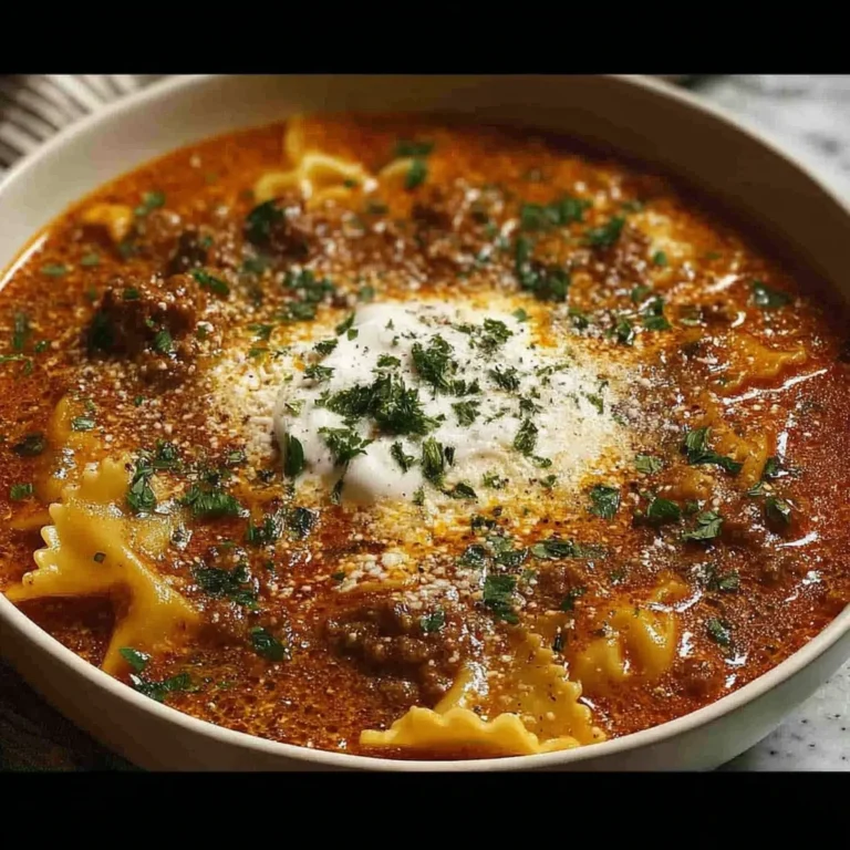Mouthwatering One Pot Lasagna Soup Recipe