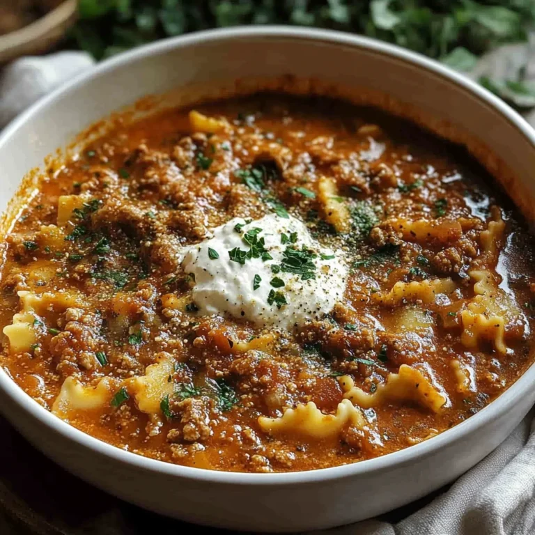 Mouthwatering One Pot Lasagna Soup Recipe
