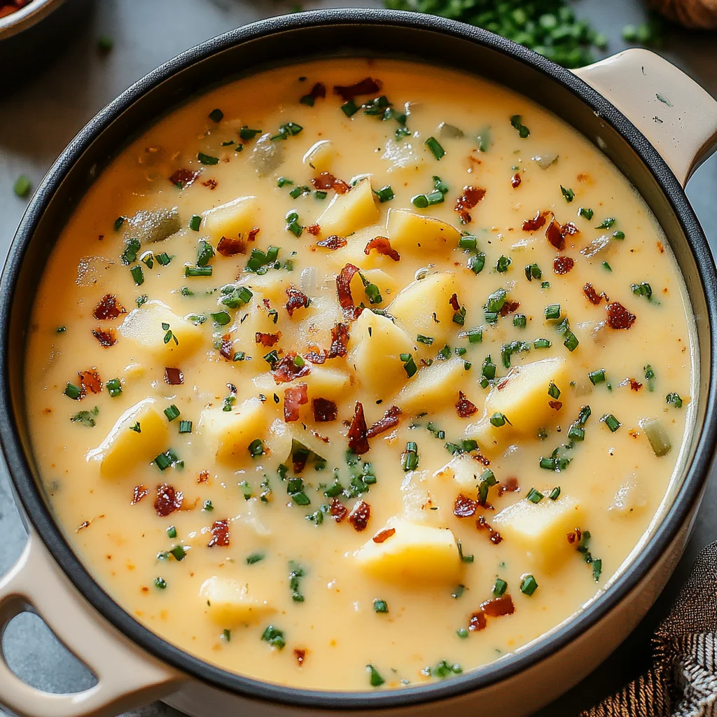 The Best Homemade Loaded Potato Soup step by step