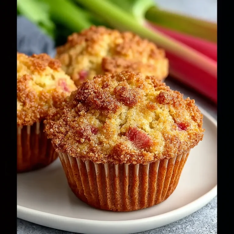 Quick Rhubarb Muffins Recipe