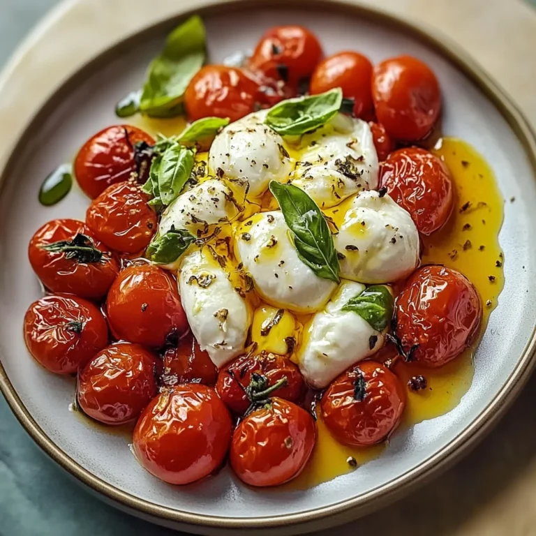 Juicy Roasted Tomatoes with Burrata Recipe