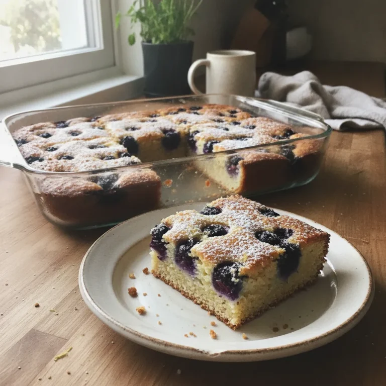 Lemon Blueberry Sheet Cake Recipe
