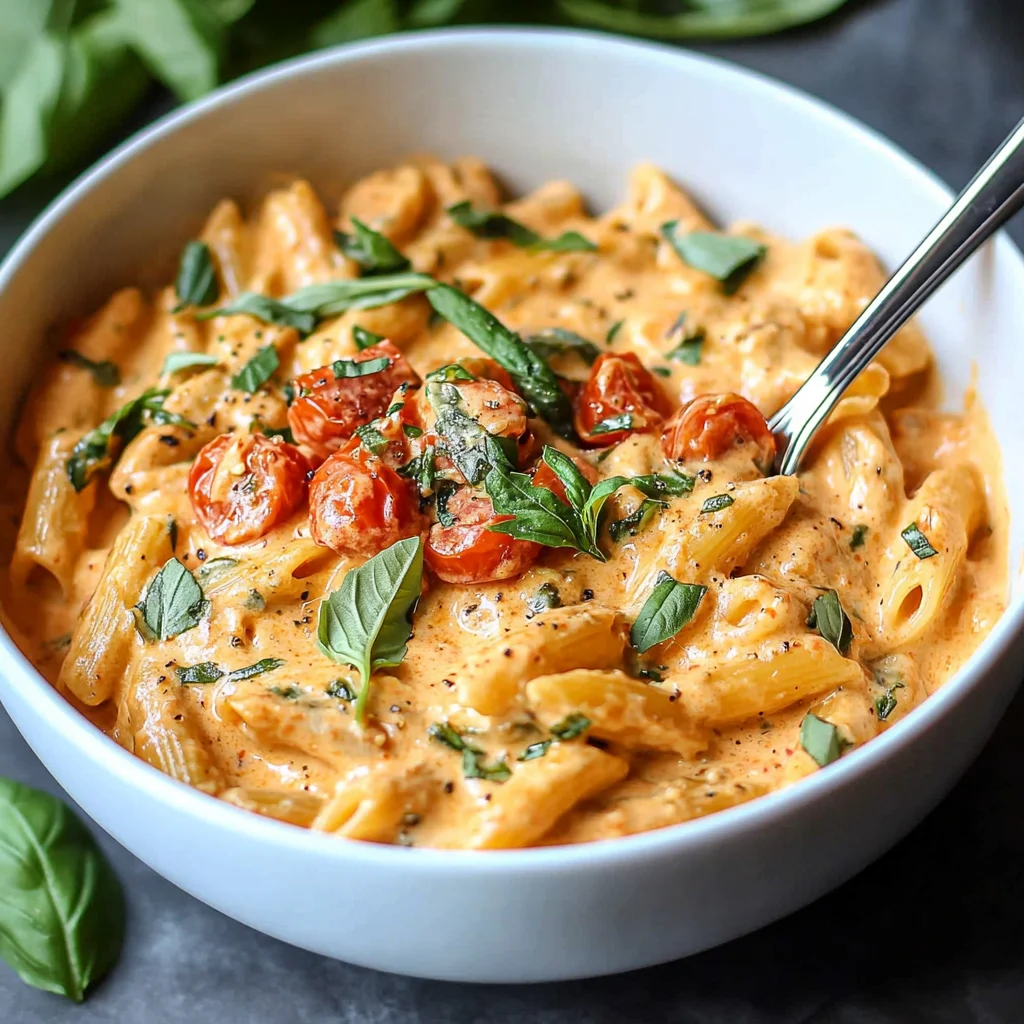 Creamy Vegan Cashew Tomato Pasta step by step
