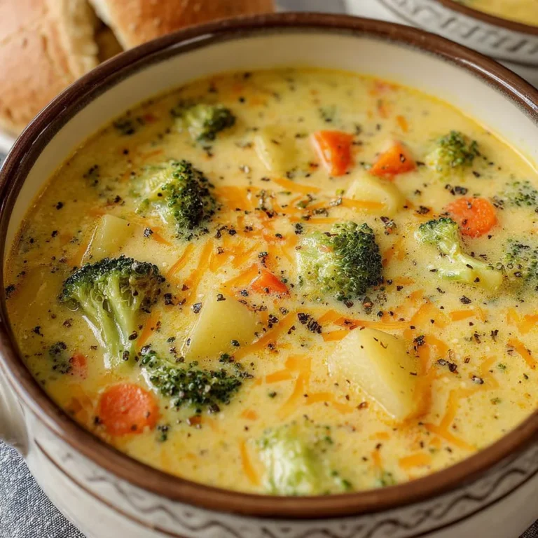 Creamy Vegetable Cheddar Soup Recipe