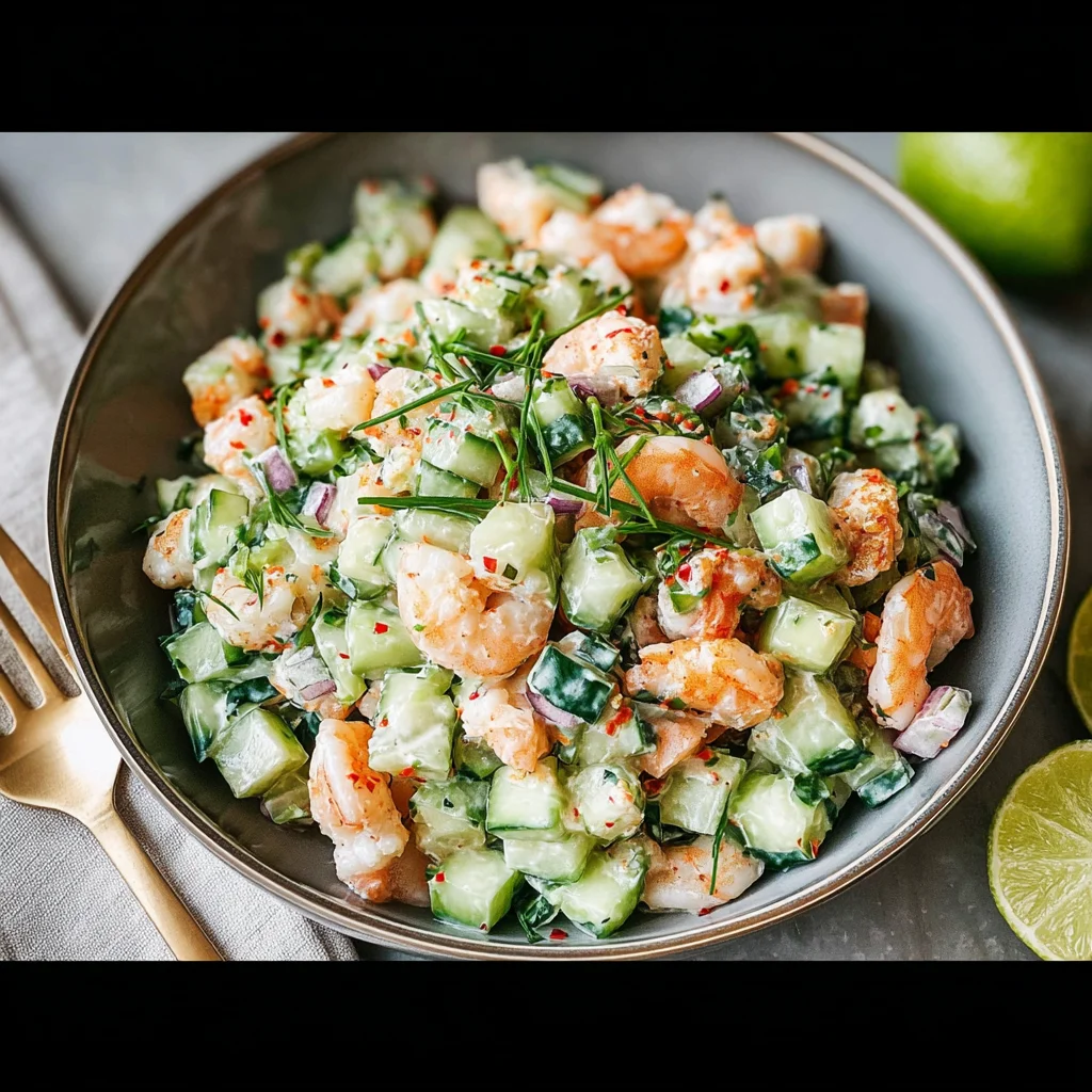 Cucumber Shrimp Salad step by step