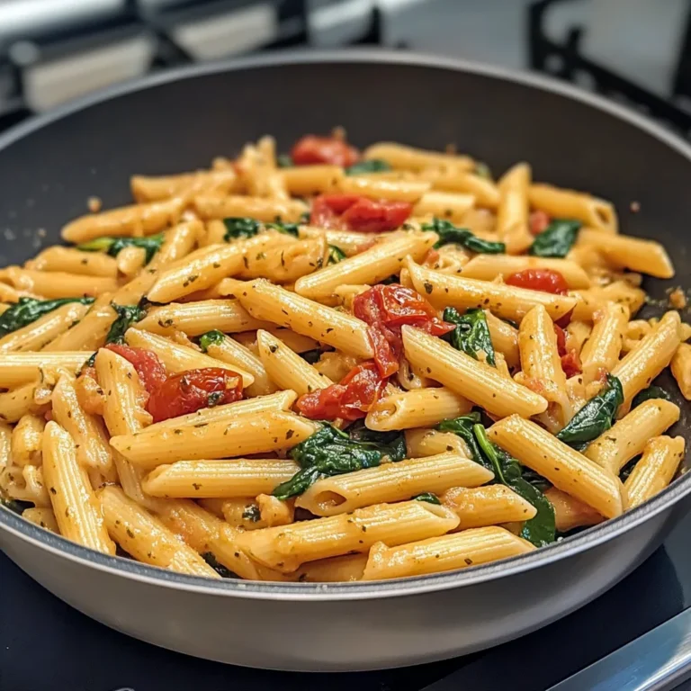 One-Pot Spinach Tomato Pasta Recipe