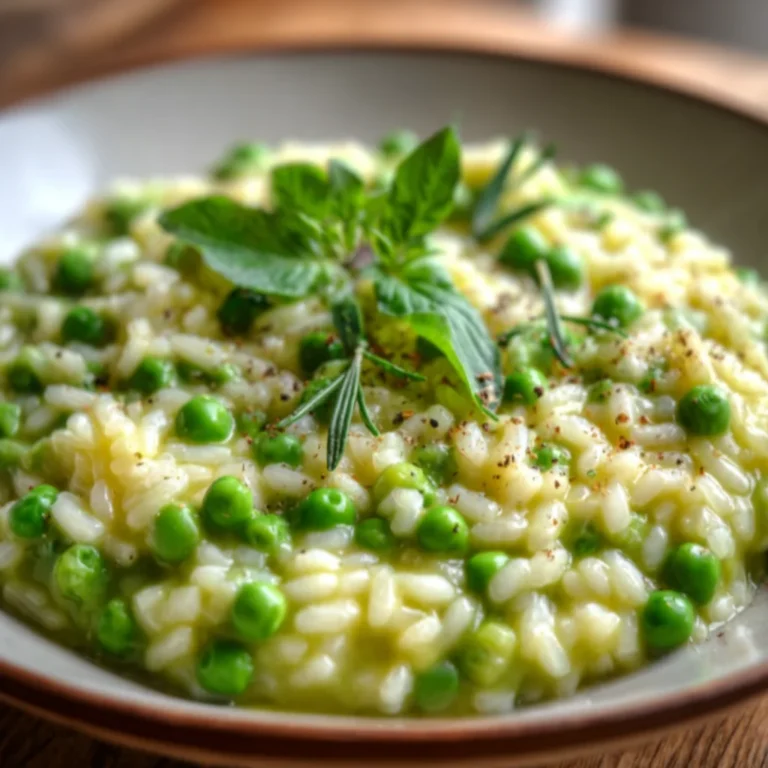 Fresh Pea Risotto Recipe