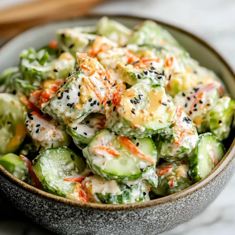 Easy California Roll Cucumber Salad Recipe