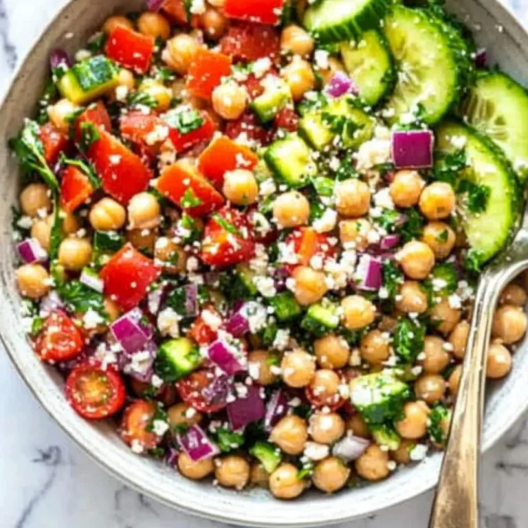 10-Minute Mediterranean Chickpea Salad Recipe