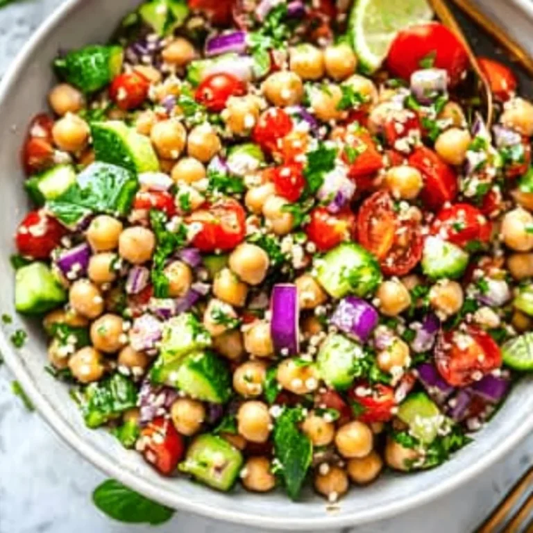 10-Minute Mediterranean Chickpea Salad Recipe