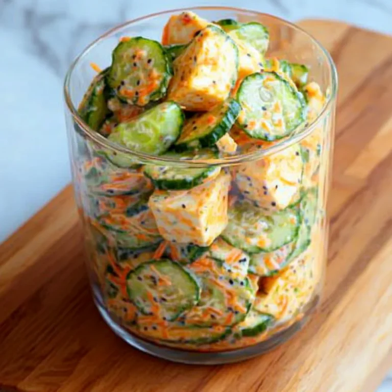 Creamy Asian Cucumber Salad Bowl Recipe