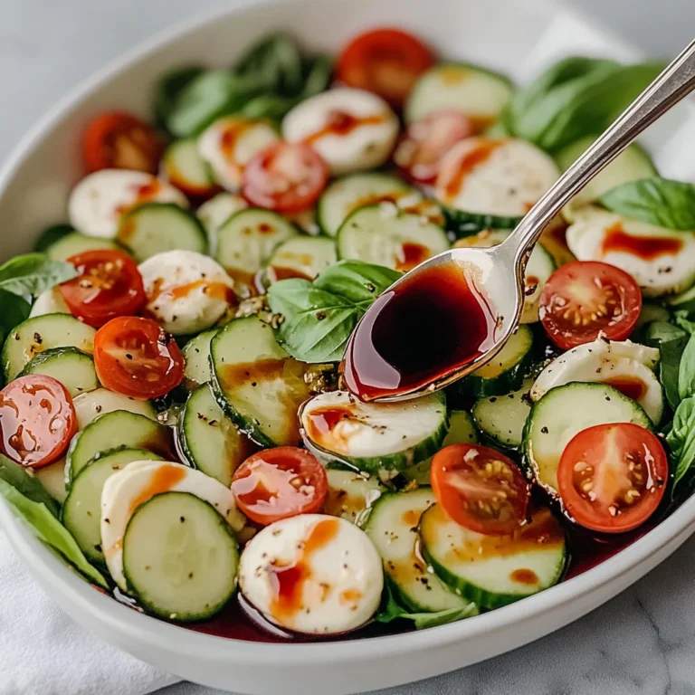 Fresh Cucumber Caprese Salad Recipe