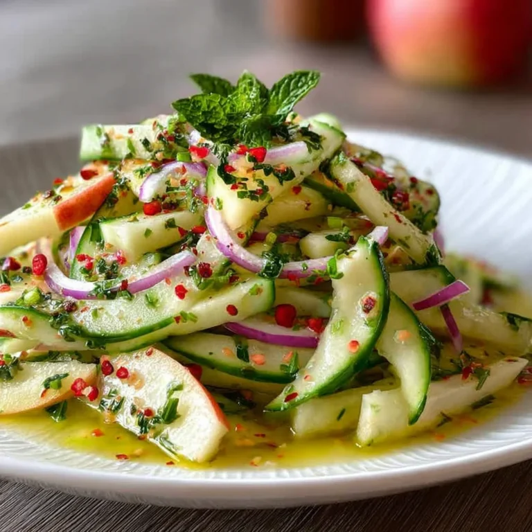Cucumber Apple Salad Recipe – Crisp, Tangy & Refreshing