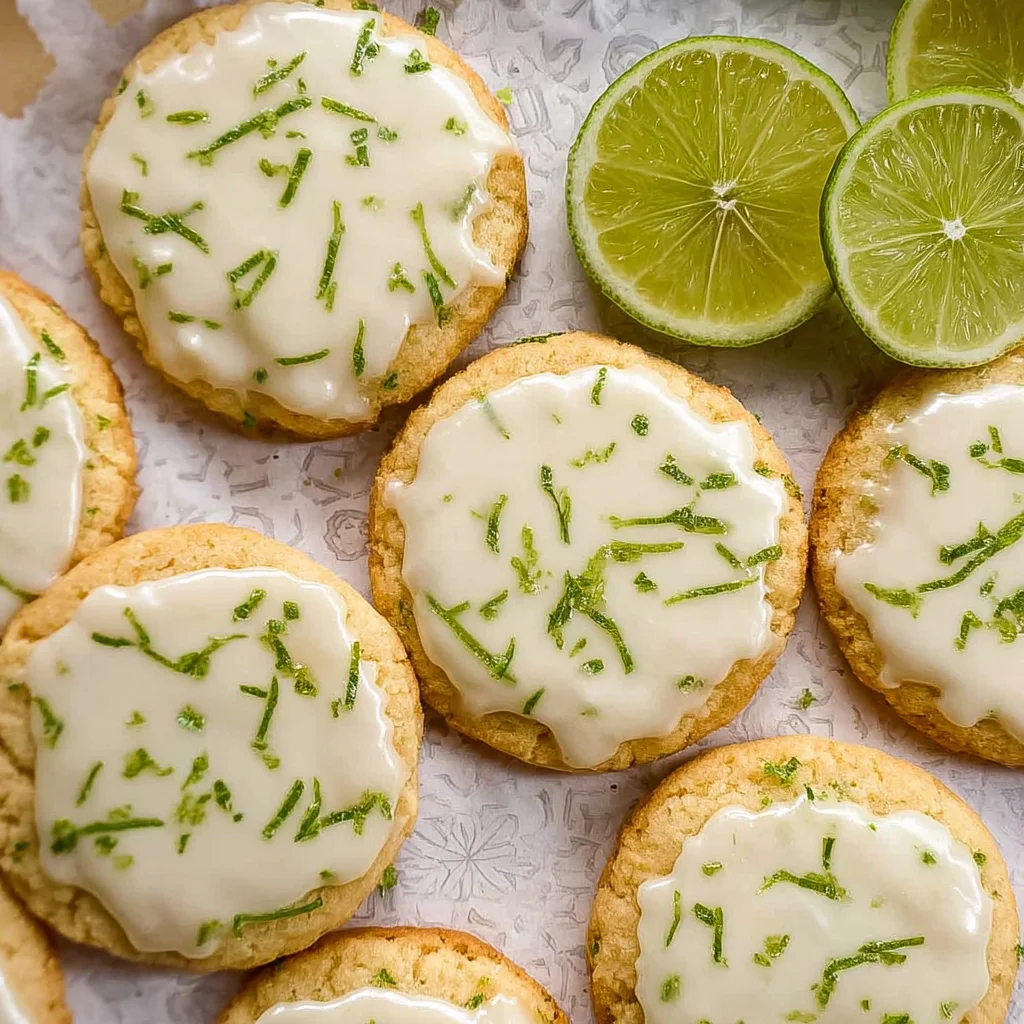 Easy Key Lime Cookies with Lime Glaze | Lemons + Zest step by step