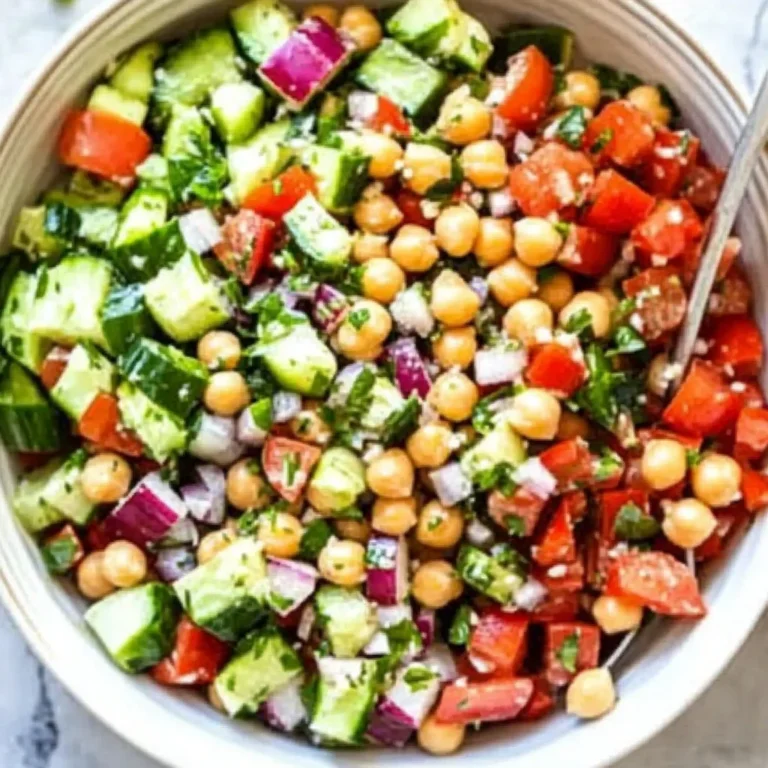 10-Minute Mediterranean Chickpea Salad Recipe