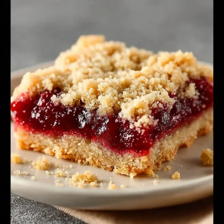 Quick Cherry Crumble Bars Recipe