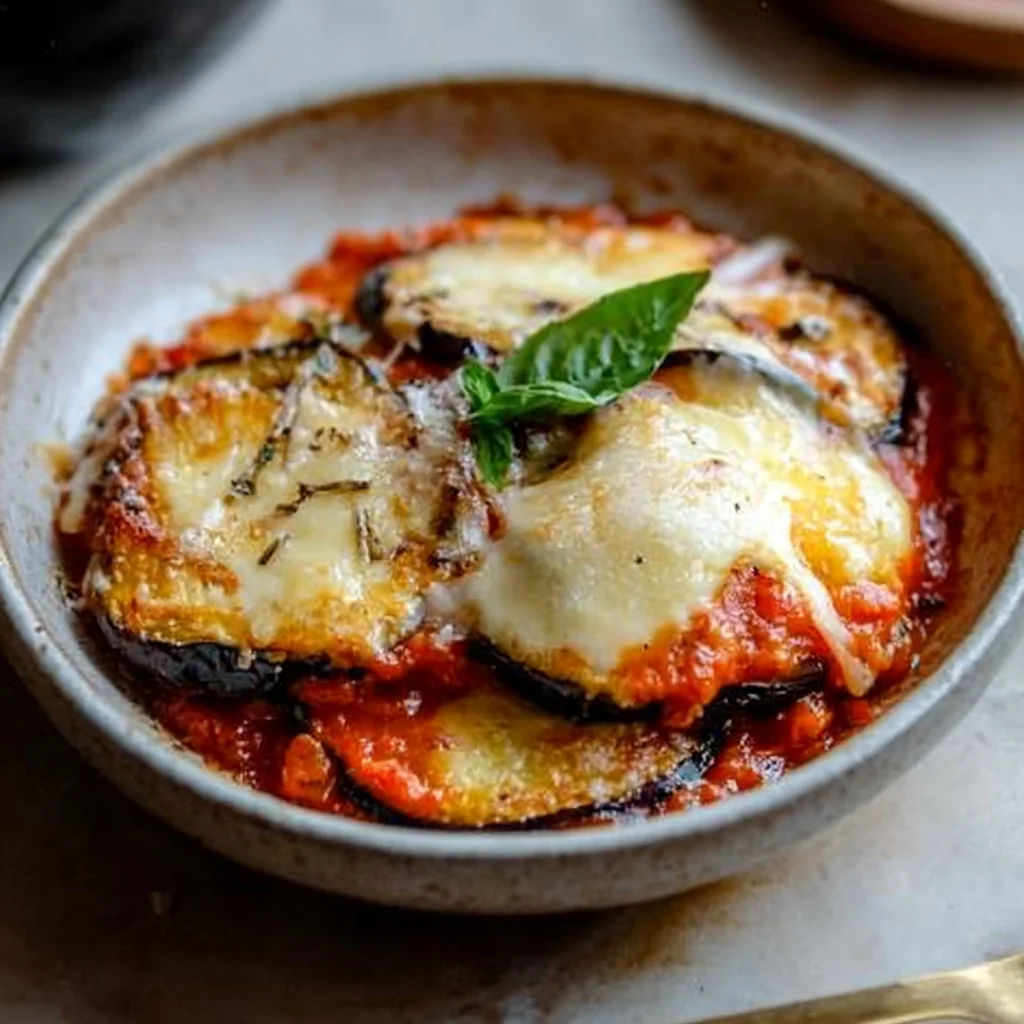 Eggplant Parmesan - Authentic Italian Recipe or Eggplant Parmesan (Parmigiana di Melanzane) is the ultimate comfort food recipe. Fried eggplant baked in a dish with tomato sauce, basil, parmesan and mozzarella cheese. Authentic Italian Recipe. step by step