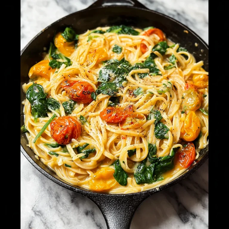 Fresh Spinach and Tomato Pasta Recipe