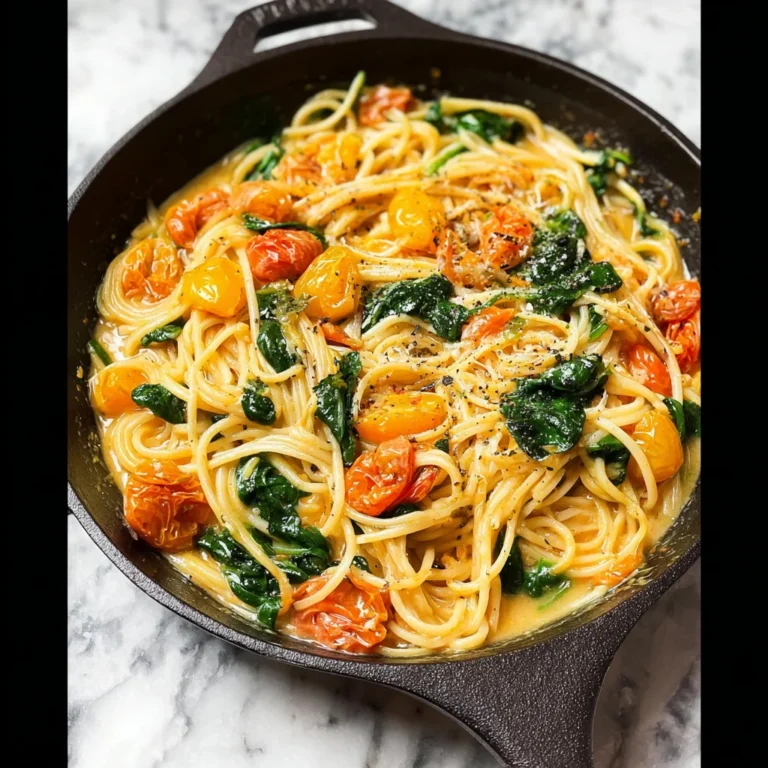 Fresh Spinach and Tomato Pasta Recipe