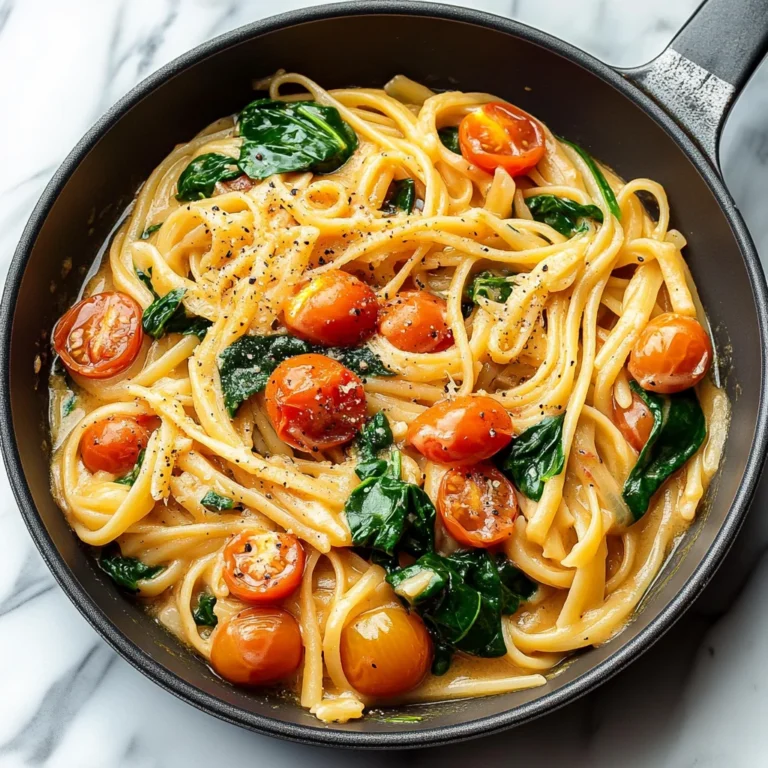 Fresh Spinach and Tomato Pasta Recipe