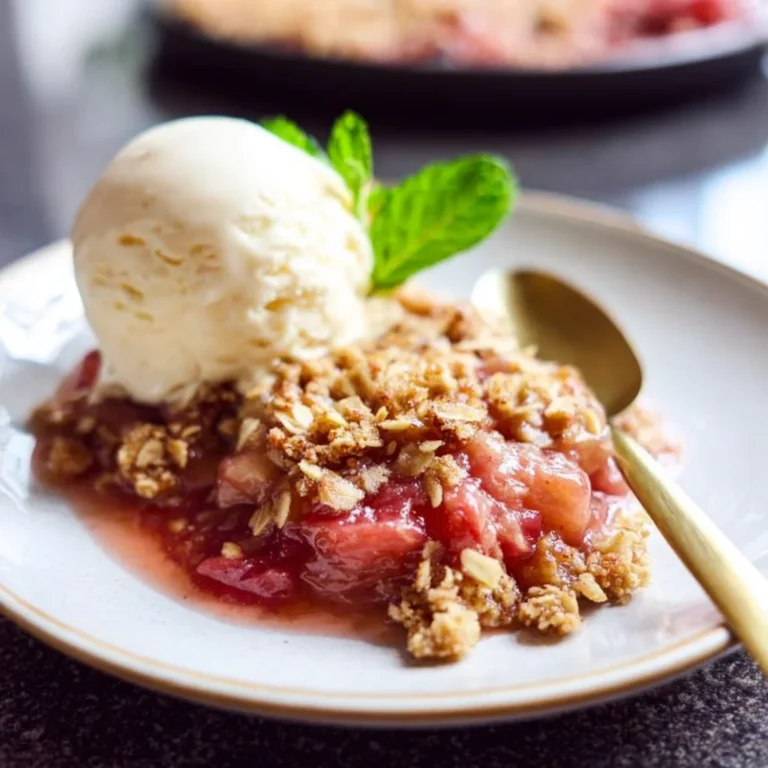Grandma’s Rhubarb Crisp Recipe Easy