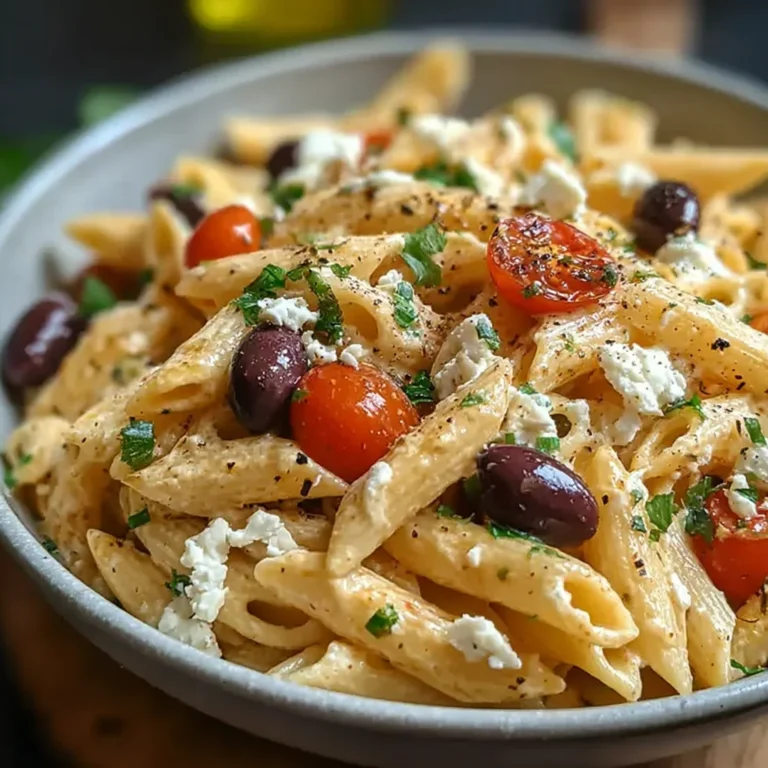Greek Pasta With Feta and Olives Recipe
