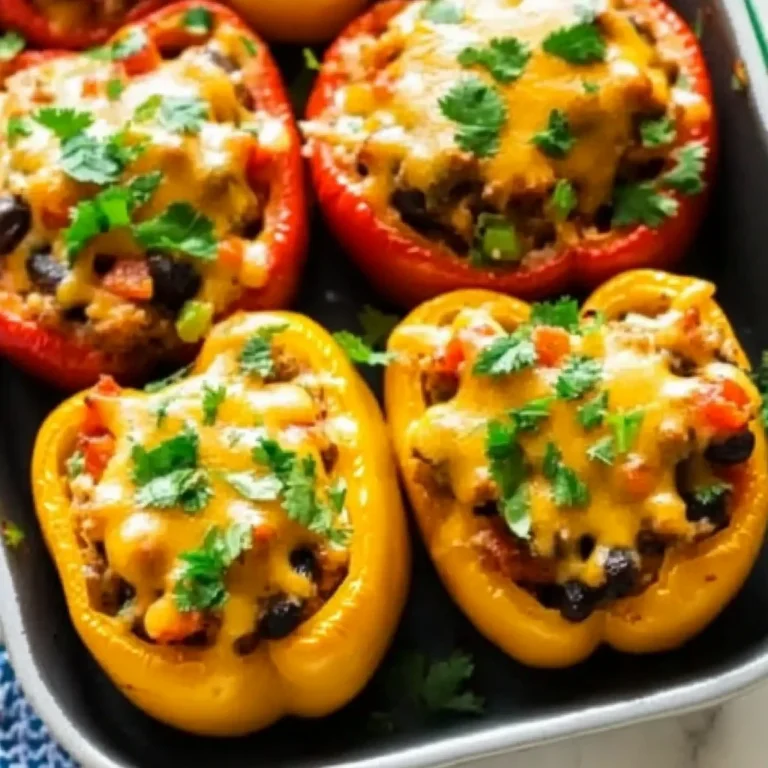 Easy Taco Stuffed Peppers Recipe