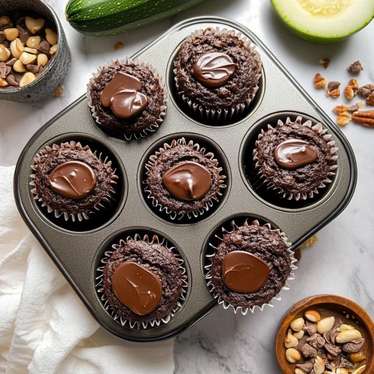 Healthy & Moist Chocolate Zucchini Muffins Recipe