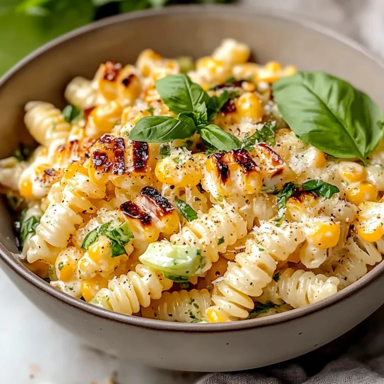 Creamy Street Corn Pasta Salad Recipe