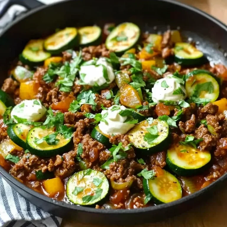 Zucchini and Ground Beef Skillet Easy Recipe