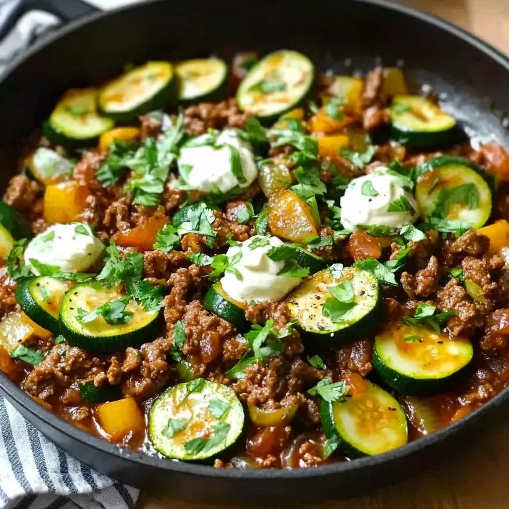 Healthy Zucchini Beef Stir-Fry in Minutes step by step