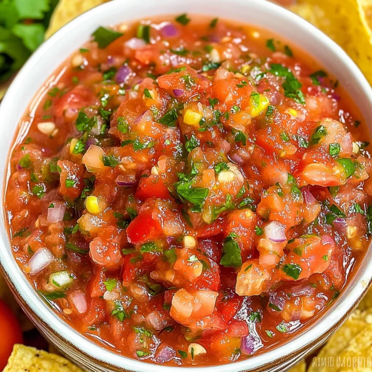Fresh Salsa Recipe (5 Minutes) Quick