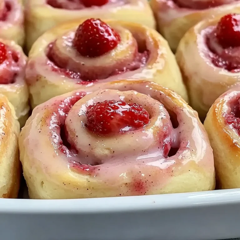 Easy Strawberry Cinnamon Rolls Recipe