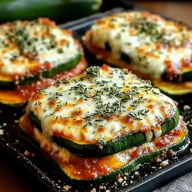 Layered Zucchini Ricotta Melts with Marinara Recipe