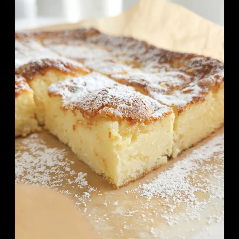 Lemon Magic Custard Cake Recipe